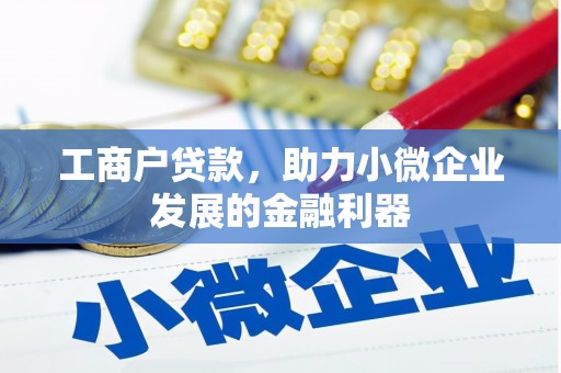 洪洞工商户贷款，助力小微企业发展的金融利器