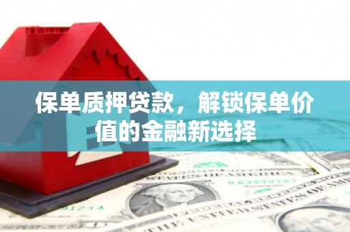 洪洞保单质押贷款，解锁保单价值的金融新选择