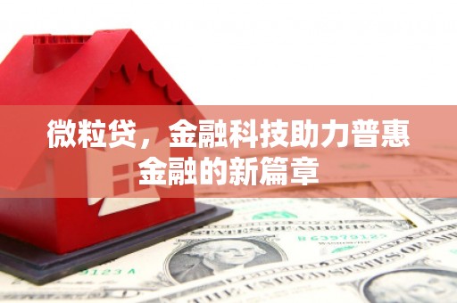洪洞微粒贷，金融科技助力普惠金融的新篇章