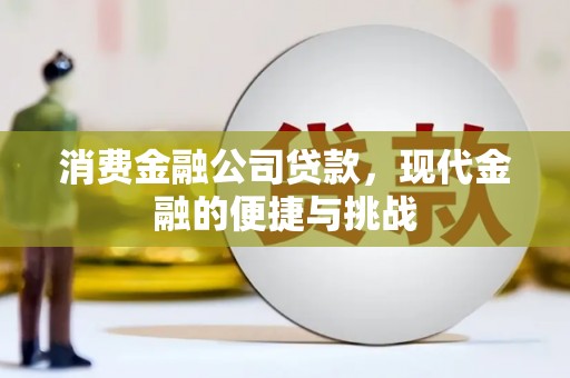 洪洞消费金融公司贷款，现代金融的便捷与挑战