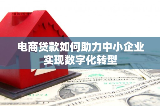 洪洞电商贷款如何助力中小企业实现数字化转型