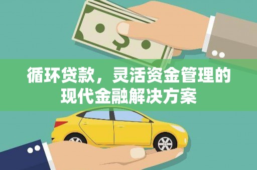 洪洞循环贷款，灵活资金管理的现代金融解决方案