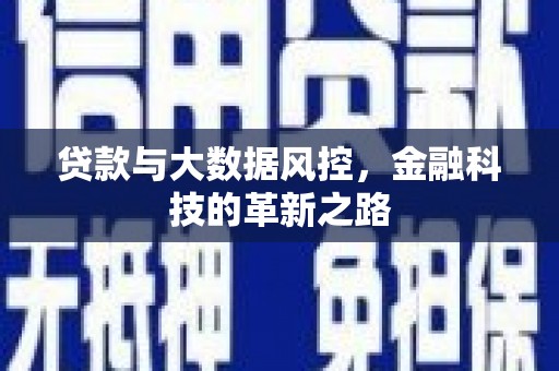 洪洞贷款与大数据风控，金融科技的革新之路