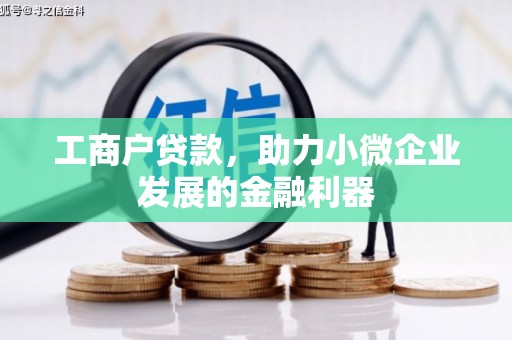 洪洞工商户贷款，助力小微企业发展的金融利器