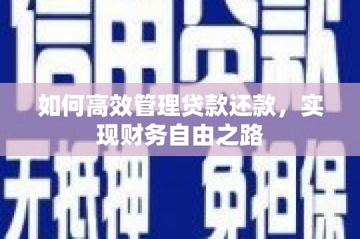 洪洞如何高效管理贷款还款，实现财务自由之路