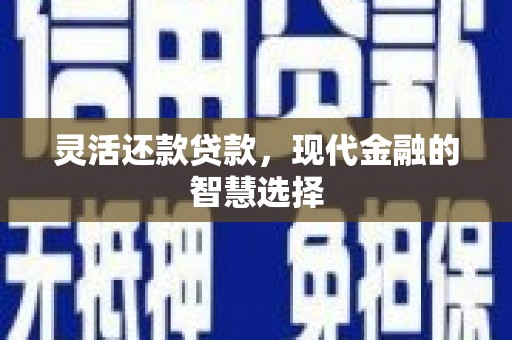 洪洞灵活还款贷款，现代金融的智慧选择