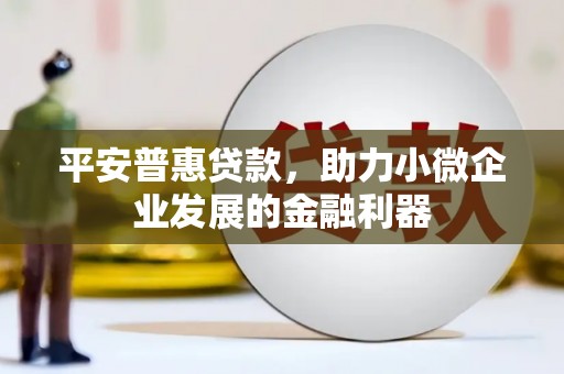 洪洞平安普惠贷款，助力小微企业发展的金融利器