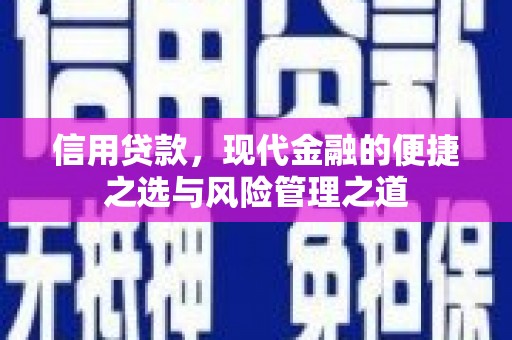 洪洞信用贷款，现代金融的便捷之选与风险管理之道