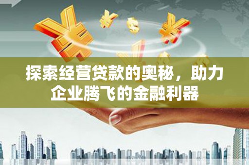 洪洞探索经营贷款的奥秘，助力企业腾飞的金融利器