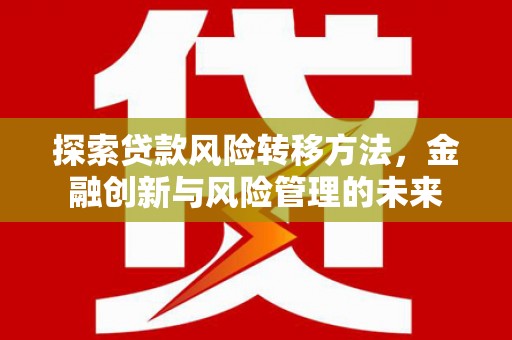 洪洞探索贷款风险转移方法，金融创新与风险管理的未来