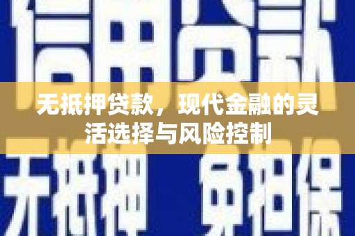 洪洞无抵押贷款，现代金融的灵活选择与风险控制