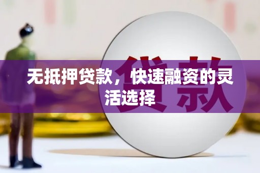 洪洞无抵押贷款，快速融资的灵活选择
