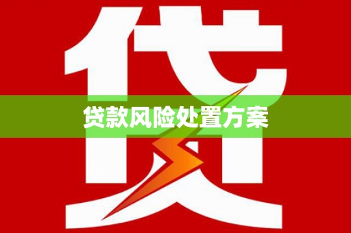 洪洞贷款风险处置方案