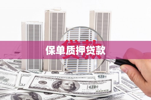 洪洞保单质押贷款