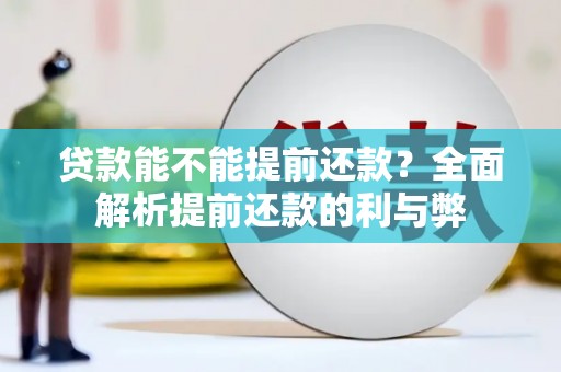洪洞贷款能不能提前还款？全面解析提前还款的利与弊