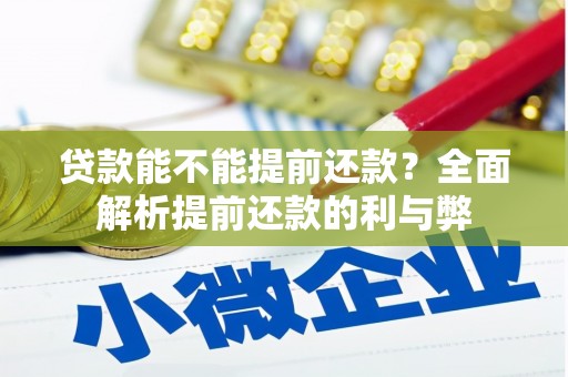 洪洞贷款能不能提前还款？全面解析提前还款的利与弊