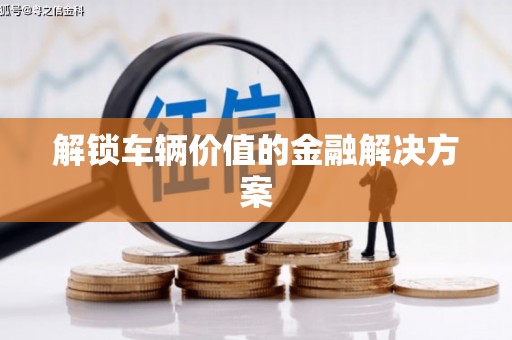 洪洞解锁车辆价值的金融解决方案