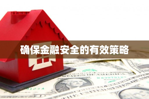 洪洞确保金融安全的有效策略