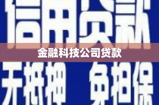 洪洞金融科技公司贷款