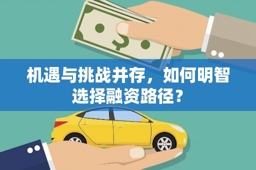 洪洞机遇与挑战并存，如何明智选择融资路径？