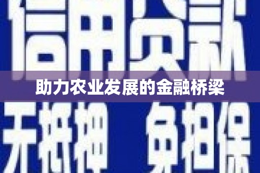 洪洞助力农业发展的金融桥梁
